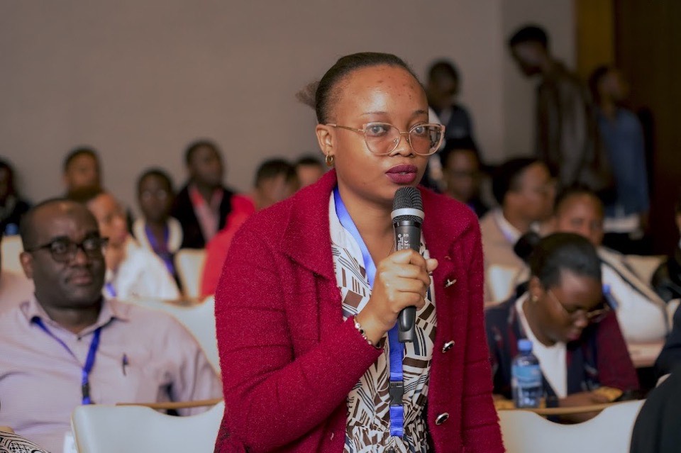 Delegate at a 25th AGM plenary Q&A