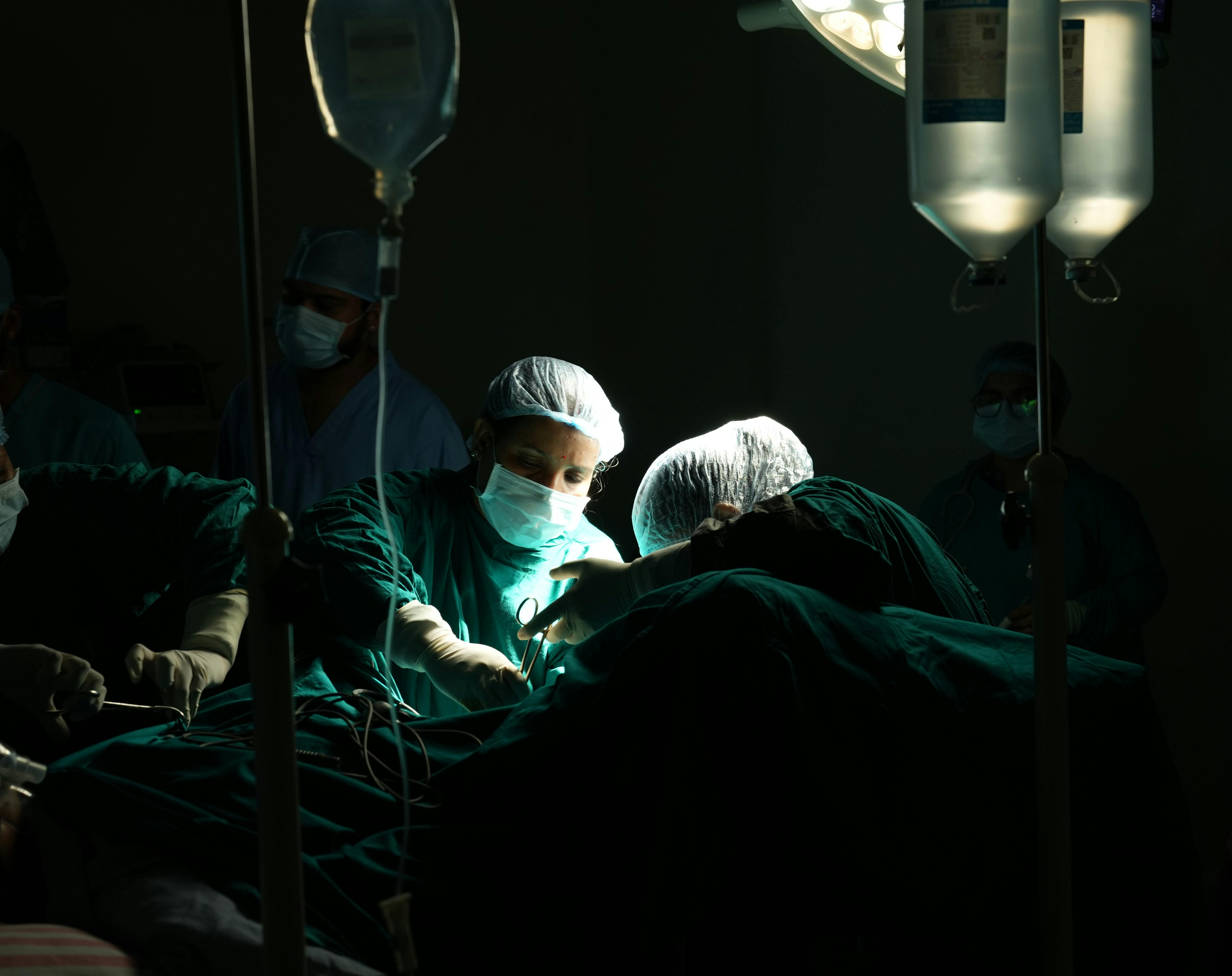 Surgery team in theatre